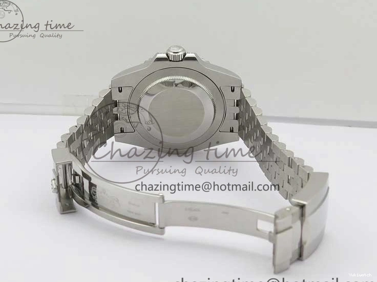 Jubilee Bezel Best II Blue Diamonds GMF Red SA3285 CHS Steel 904L Black On Dial V3 GMT-Master Bracelet Edition 0401